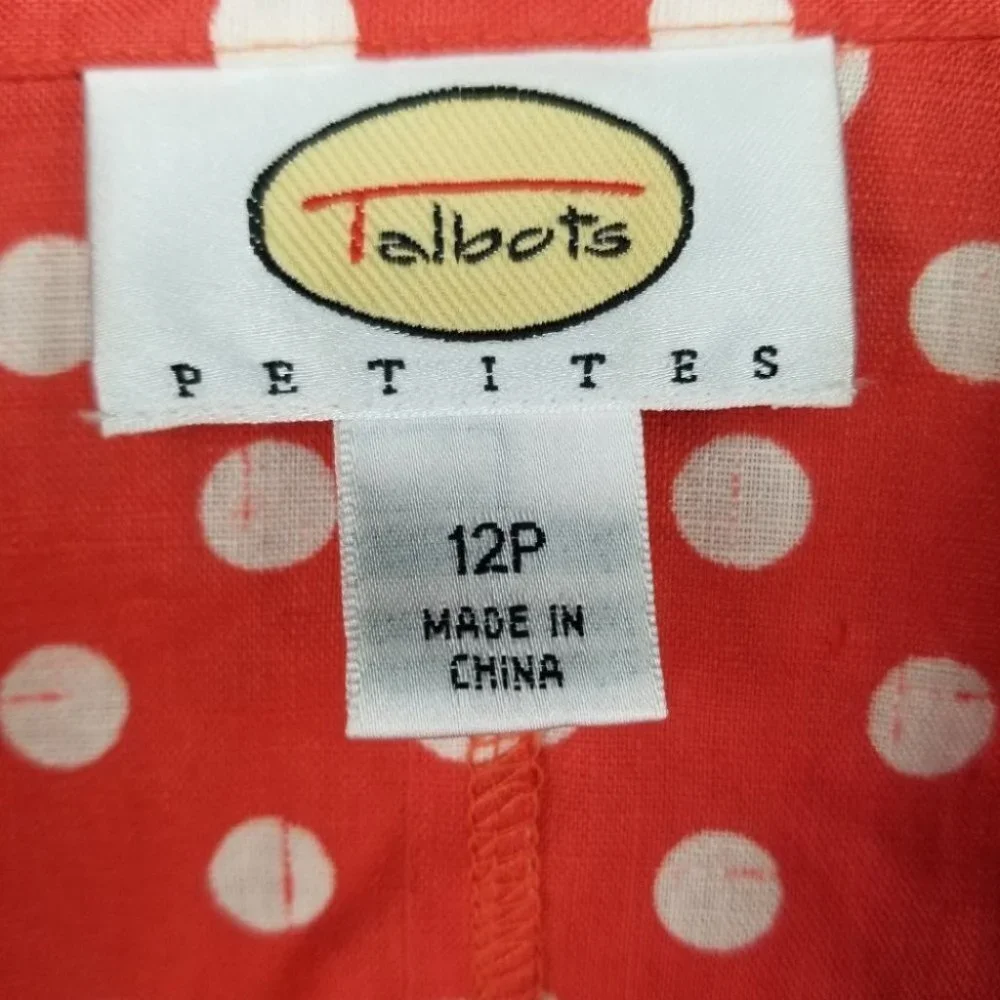 Talbot's Linen Jacket 12P - Picture 3 of 5
